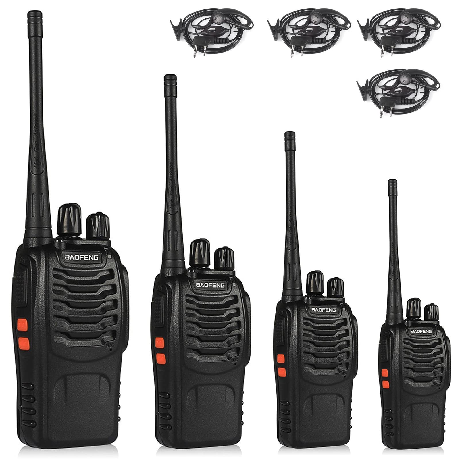 Baofeng BF-888S Walkie Talkies for Adults Long Range Rechargeable